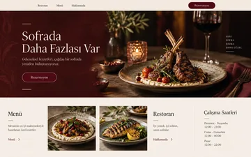 Restaurant Site 01 demo website